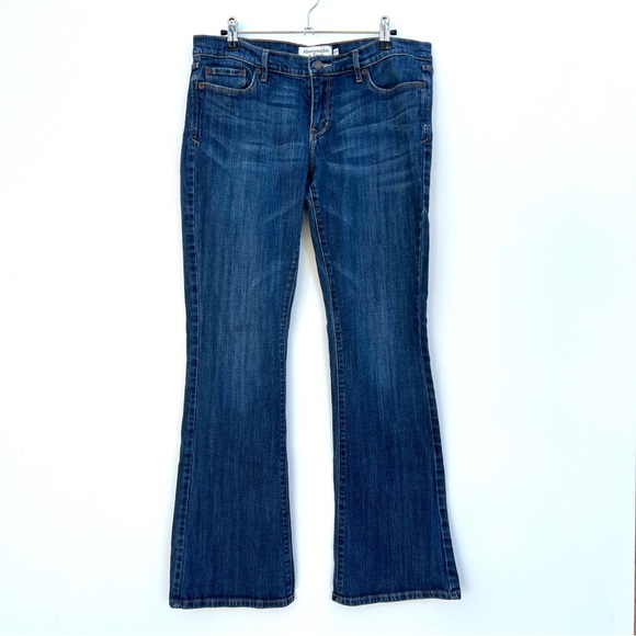 Abercrombie & Fitch Y2K Madison Stretch Bootcut Jeans Women’s 8R Dark Wash - Picture 1 of 12